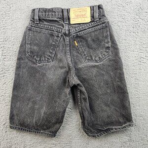 Vintage Levis 90s Orange Tab Denim Shorts Kids Relaxed Fit Size 11/12 Slim Jeans